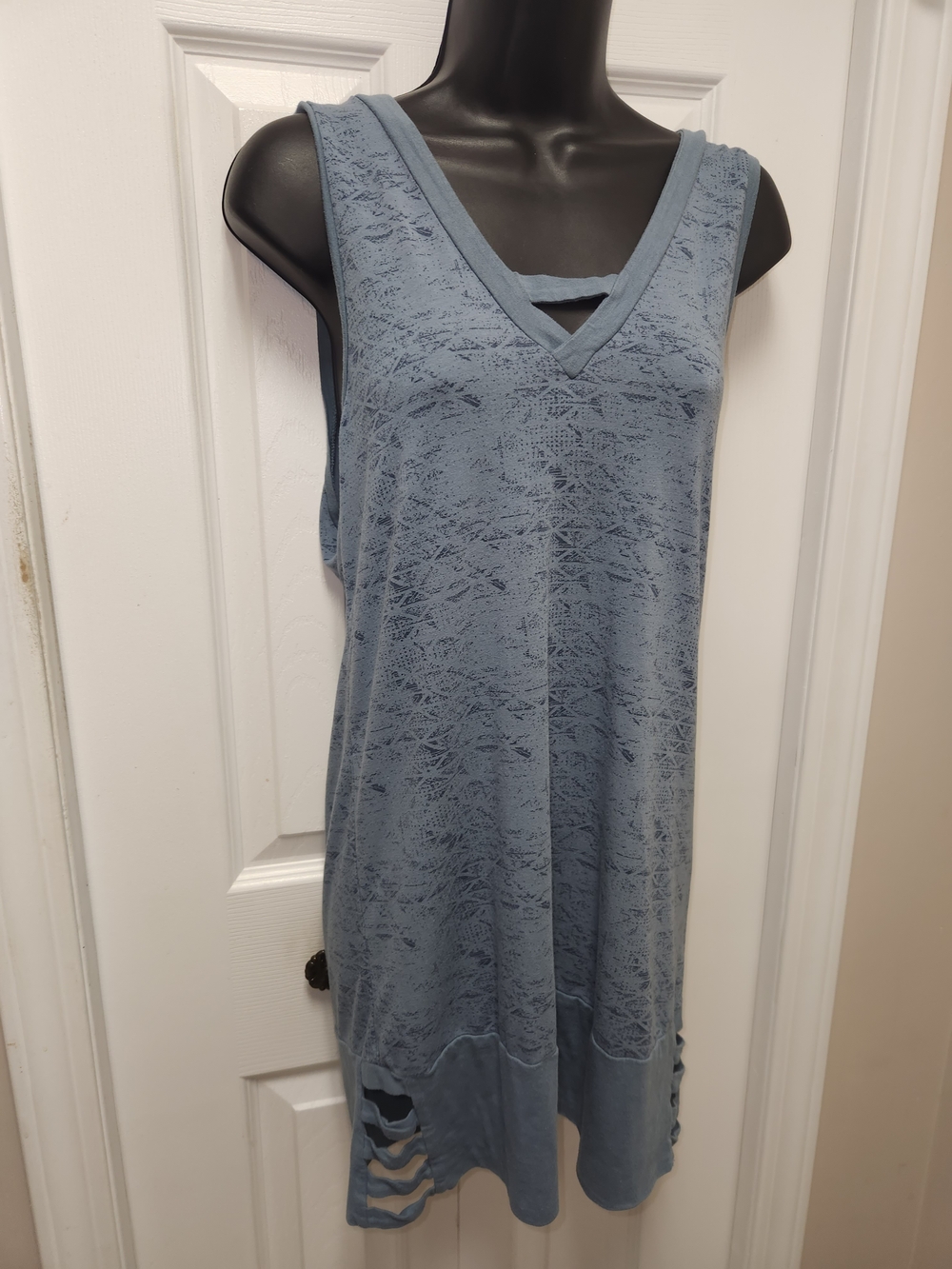 🍉Nomad Slate Blue Graphic Tank Dress